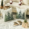 thumbnail image 3 of Christmas Trees Snowflake Throw Pillow Covers Set of 2, 18 x 18 Inch Winter Holiday Cushion Case Decoration for Sofa Couch, 3 of 6