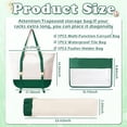 thumbnail image 3 of AOMRCOL Empty Mahjong Tile Bags Set for Tiles and Racks,Canvas Tote Bag with Mat Holder Accessories Organizer,Portable Mahjong Case Drawstring Protective Sleeve for Rack Pushers,Green, 3 of 7