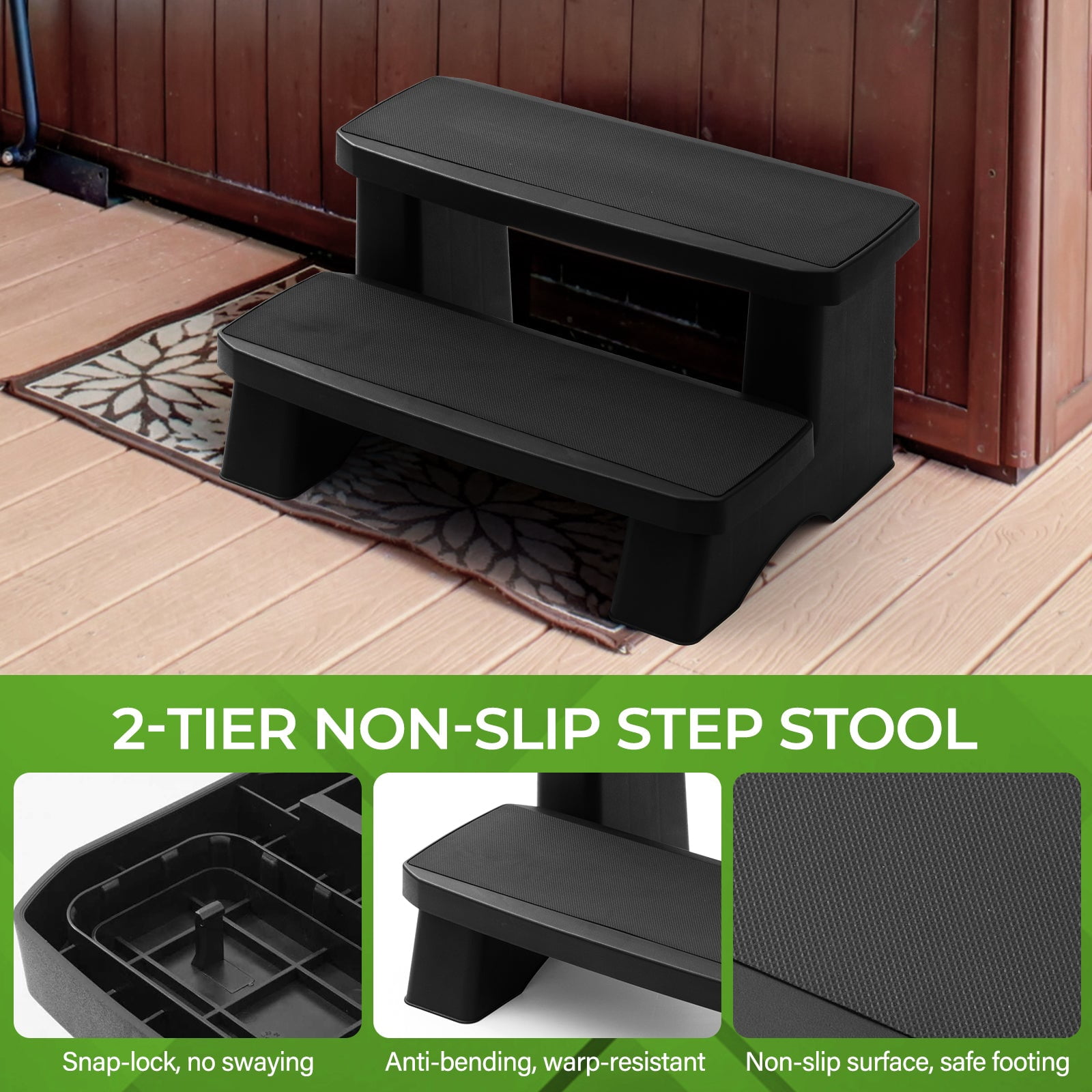 Heavy Duty Non-Slip Spa Steps