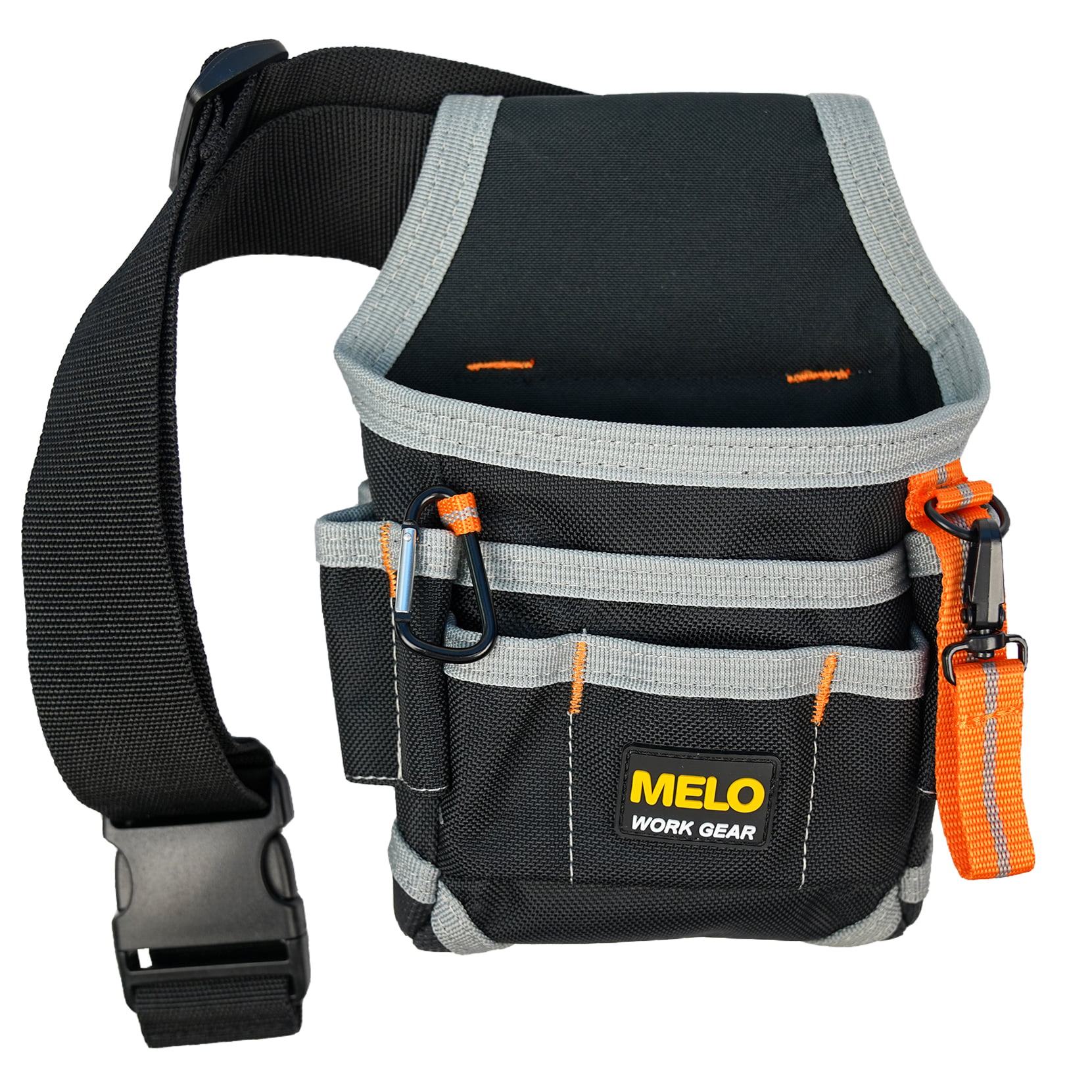 MELOTOUGH Electrician Tool Pouch Tool Belt Pouches with Belt Clip  Electrical Tape Chain Multiple Pockets Tool Organizer