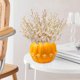 thumbnail image 5 of Maceta de plástico original con forma de calabaza de imitación, para decoración de fiestas, con dos mitades unidas., 5 of 6