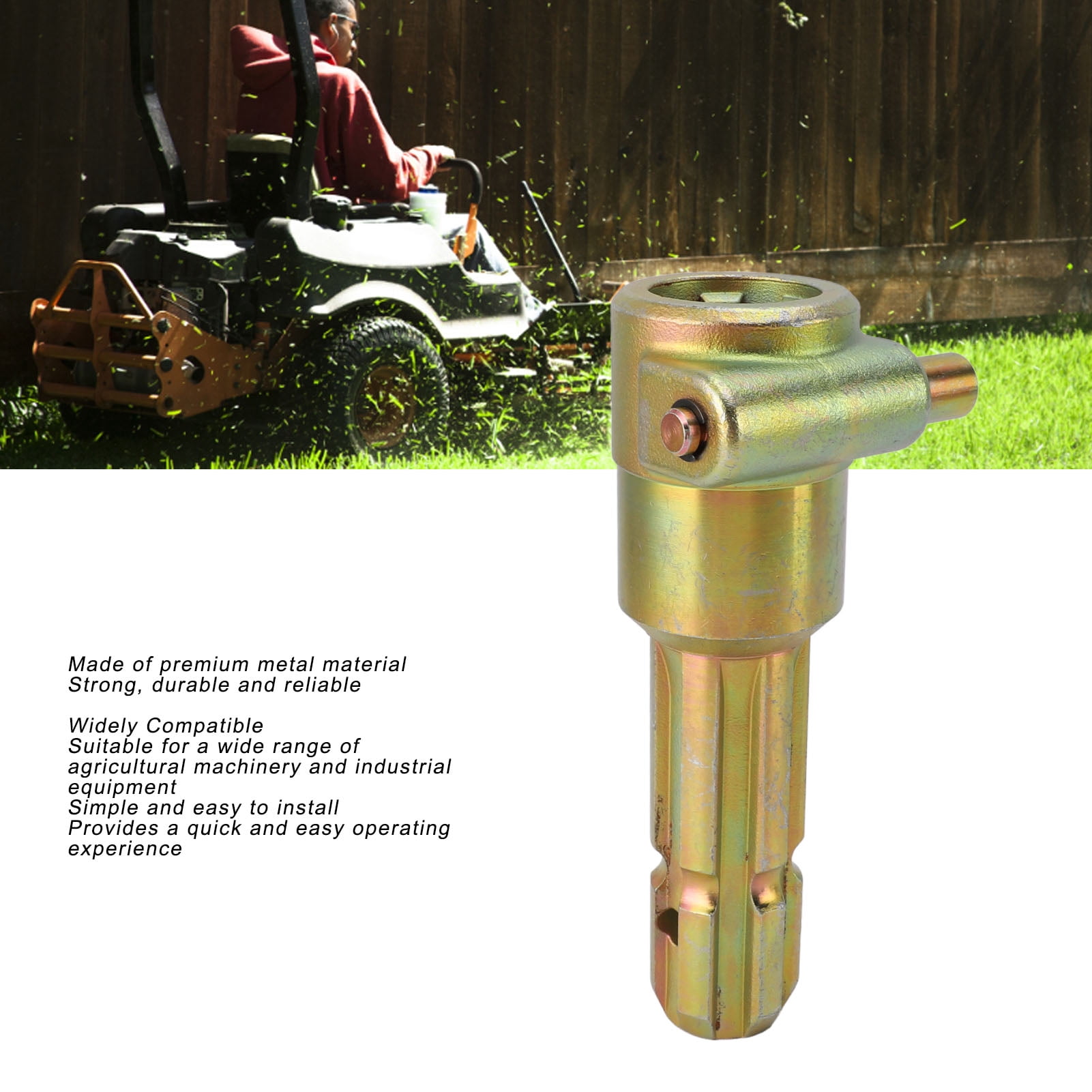 BOKYAN PTO Extender 1 3/8in 6 Spline Female to 1 3/8in 6 Spline Male PTO Extension Adapter for Mechanical Industrial Device Lawn Mower Tractor Parts
