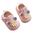 thumbnail image 1 of Ketyyh-chn99 Chaussures pour Bébé pour Filles Chaussures Bébé Tout-Petit Nourrisson Filles Cuir PU Souple à Bout Ouvert Sandales d'Été Princesse Chaussures Plates Rouge,5.5, 1 of 4