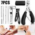 thumbnail image 1 of Tcwhniev Juego de 7 Cortauñas, Cortauñas Grandes para los Pies, Juego de Cortauñas Profesionales para Podólogos, Cortauñas Afiladas y Resistentes para Uñas Gruesas para Personas Mayores, Uñas Gruesas, 1 of 1