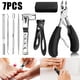 thumbnail image 1 of Tcwhniev Juego de 7 Cortauñas, Cortauñas Grandes para los Pies, Juego de Cortauñas Profesionales para Podólogos, Cortauñas Afiladas y Resistentes para Uñas Gruesas para Personas Mayores, Uñas Gruesas, 1 of 1