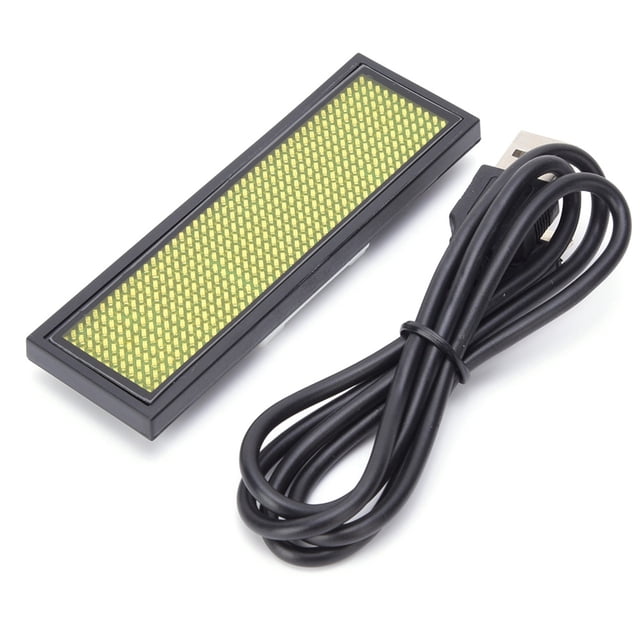 Insignia con nombre LED, etiqueta de mensaje desplazable, pantalla de señal de 4 caracteres chinos