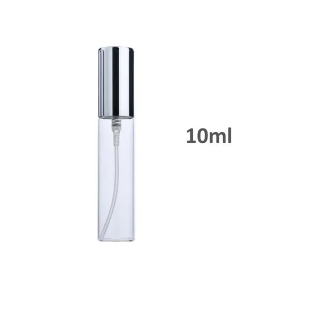 DEKAXID - Botella rellenable de perfume (5 ml o 10 ml), portátil, minibotella de vidrio para perfume, vacía, para cosméticos, muestra, tubo de ensayo, herramienta de viaje para cosméticos.