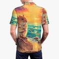 thumbnail image 6 of Cauagu Island Beach Guinea Pig Print Men's Polo Shirts, Short-Sleeve Polo Shirts for Men Performance Golf Shirt Athletic Casual Collared T-Shirt-X-Large, 6 of 8