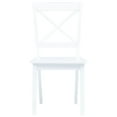 thumbnail image 4 of vidaXL Dining Chairs Side Chair for Dining Room 2 Pcs White Solid Wood Rubber, 4 of 49
