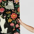 thumbnail image 3 of Patifu Cat Dog Flowers Chic Modern Bathroom Decor Shower Curtain Set with Hooks 36"x72, 3 of 7
