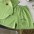 thumbnail image 5 of Quealent Boys' Outfit Sets Henley T Shirts with Short Air Conditioned Clothing Cartoon Printed 2PC Sets for Kid (Green, 9-10 Years), 5 of 6