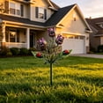 thumbnail image 3 of Metal Flowers Decorative Garden Stakes,11.8in Colorful Outdoor Yard Decor, Metal Garden Stake Decor for Yard,Patio, Lawn,Garden, 3 of 6