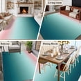 thumbnail image 5 of 5'x8' Area Rugs, Pink Turquoise Ombre Indoor Outdoor Area Rug for Living Room Bedroom, Teal Modern Geometric Striped Abstract Art Washable Bathroom Rugs Kitchen Floor Carpet Mats Home Decor Aesthetic, 5 of 8