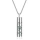 thumbnail image 1 of Fiudx Artículos en oferta con ofertas flash Colgante de aromaterapia con aceite perfumado, collar de acero inoxidable, columna para amantes, joyería popular, 1 of 1