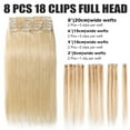 thumbnail image 6 of Benehair 10"-24" Clip In 100% Blonde Real Remy Human Hair Extensions Thick Double Weft Full Head Women Straight Soft, 6 of 11