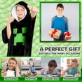 thumbnail image 3 of Manta con capucha de forro polar Minecraft para niños y adolescentes, 3 of 6