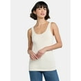 thumbnail image 3 of Time and Tru Women's Rib Tank Top, Sizes XS-XXXL, 3 of 7