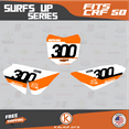 thumbnail image 5 of Kalair GFX Graphics Kit for Honda CRF50 (2013+) Surfs-up Series, 5 of 5