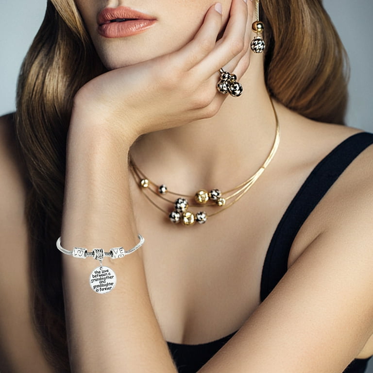 The love between a grandmother and granddaughter is forever bracelet best sale