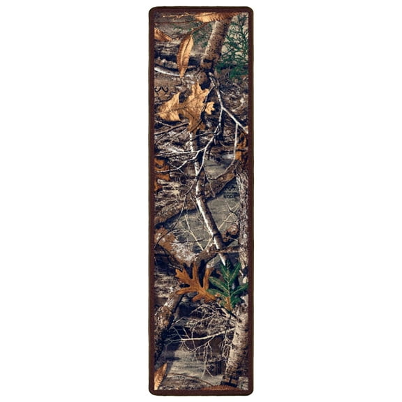 Milliken Realtree Area Rug EDGE Edge Brown Landscape Nature, 2' x 8'