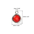 thumbnail image 2 of Unique Bargains Breloque Pierre de Naissance en Cristal Pendentif de Juillet Perles Goutte Rouges pour Fabrication de Bijoux, Bracelets, Lot de 10, 2 of 6