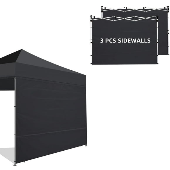 Lonas Laterales para Carpa Joramoy para Carpa Plegable de 3 x 3 m - Paquete de 3