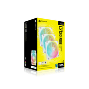 CORSAIR LX RGB Series, iCUE LINK LX120 RGB White, 120mm Fan, Triple Pack