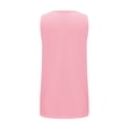 thumbnail image 6 of MESSUEN Sleeveless Tops Tank Tops for Women Loose Fit Crew Neck Raglan Tank Tops Crewneck Loose Fit Basic Casual Side Split Sleeveless Shirts Summer Tank Tops Top for Women Summer Pink S, 6 of 8