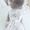 thumbnail image 6 of Yirtree Pet Dress Shiny Eye-catching with Traction Ring Summer Pet Cat Dog Sequin Bowknot Dress Daily Wear, 6 of 7