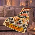 thumbnail image 6 of Warning Corgi Hugs Cartoon Pet Lover, Playful Pet Portrait Pattern, Warm Flannel Blanket for Living Room and Bedroom, Dog Lovers Just Because Gift, Pet Lover Home Decor, 6 of 9