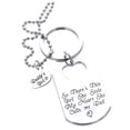 thumbnail image 2 of Teissuly Hot Letter Heart Keychain Key Necklace Daddy Daughter Father Girls, 2 of 8
