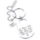 thumbnail image 2 of Collar para mujer, joyería para mujer, joyería para mujer, llavero con forma de corazón y letra atractiva, collar con llave, papá, hija, padre, niñas, las fichas, 2 of 5