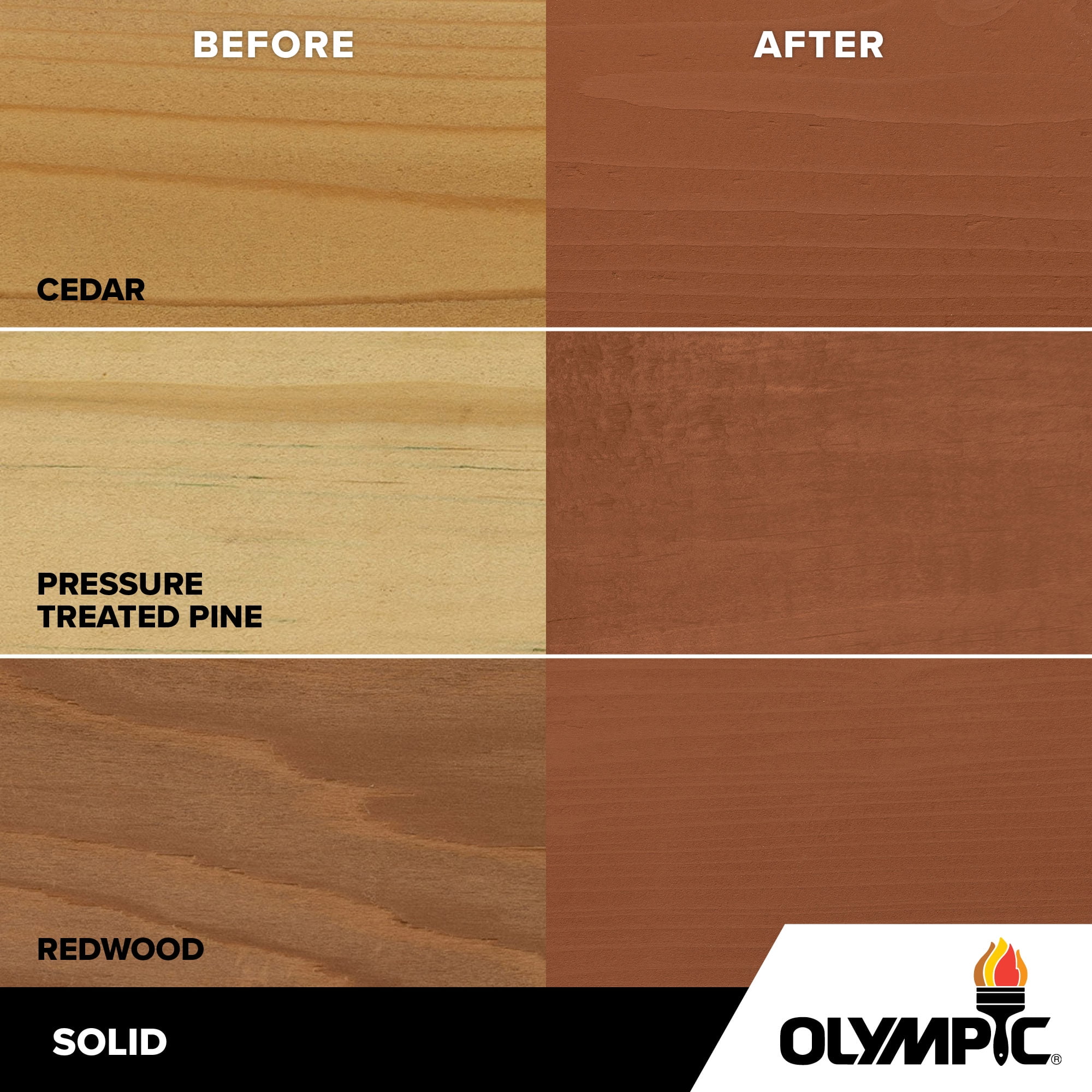 Olympic Elite 1 Gallon SC-1061 Pine Pods Solid Advanced Exterior Stain and Sealer in One