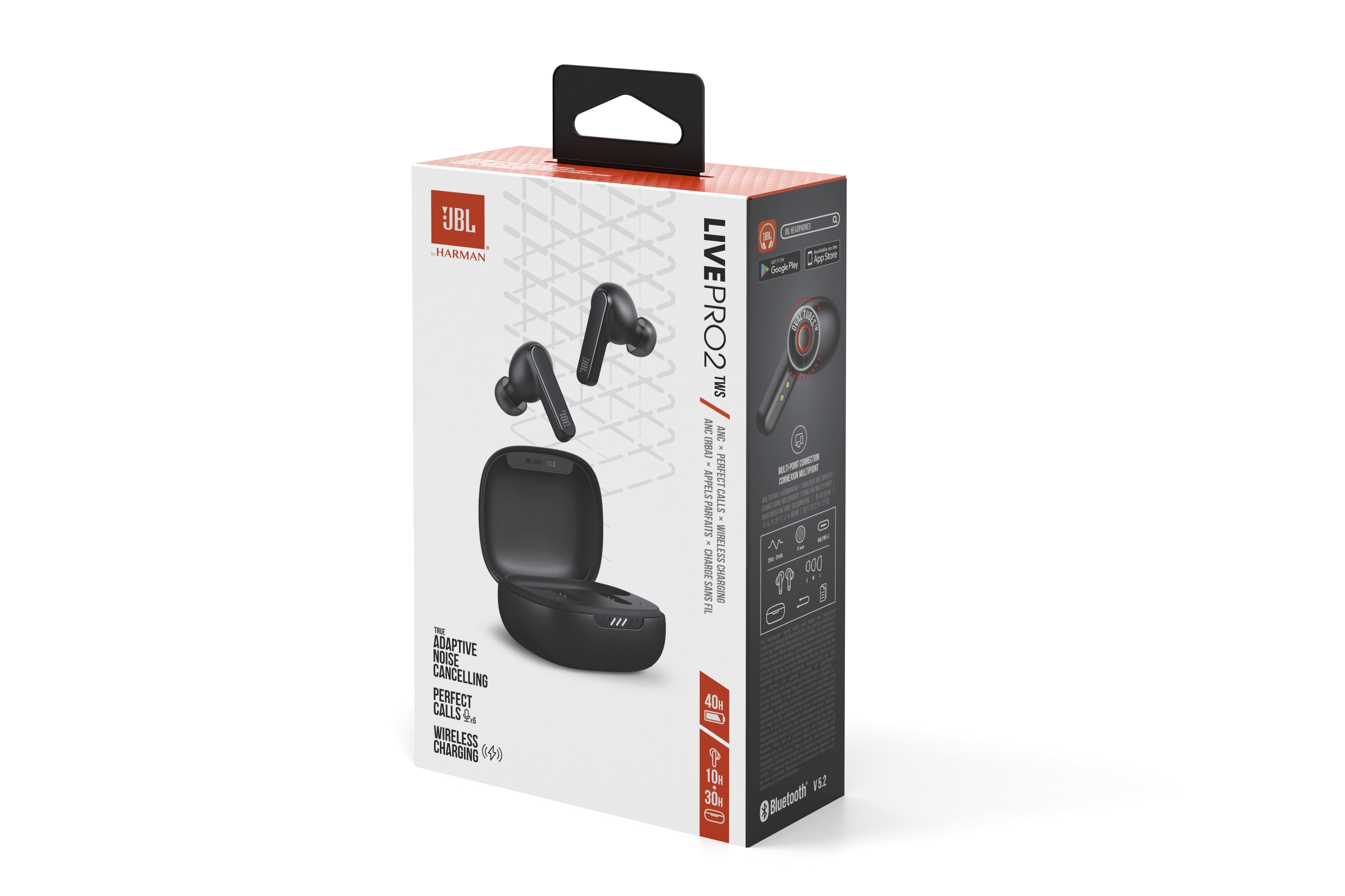 【美品】JBL Live Pro 2 Free Shipping! JBL True Wireless Noise Cancelling Earbuds Black