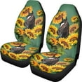 thumbnail image 2 of Xoenoiee Horse Sunflowers Print Car Seat Covers Set, Univerfal Fit Vehicle Front Seat Covers Bucket Seat Protector for Womens Men Set of 2, 2 of 6