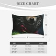 thumbnail image 4 of Daiia Vintage Wolf Warrior Bedding Waterproof Pillow Protector Zippered Queen – Bed Bug Proof Pillow Encasement-16"x24", 4 of 6