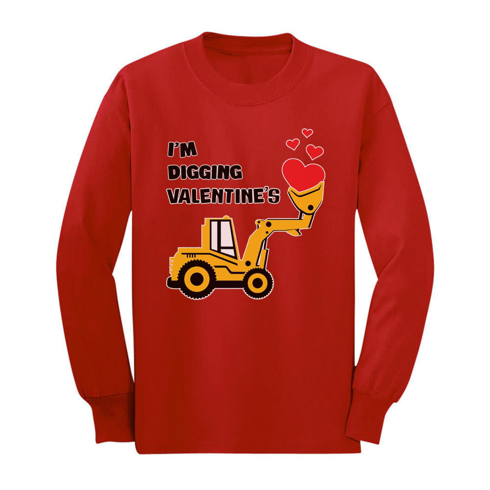 Personalised Tractor Boys Girls kids fun age T Shirt Top christmas gift Birthday 
