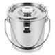 thumbnail image 1 of GOOHOCHY Cubo de sopa de acero inoxidable con tapa. Recipiente hermético para café. Ideal para almacenar café y agua., 1 of 7