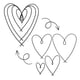 thumbnail image 3 of KAKOWELY 4Ud De Pared Con Corazón De Hierro Negro Para Y Dormitorio, 3 of 8