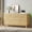 Natural Oak, variant on Selooye White Wood Dresser, 6 Drawer Dresser for Clothes Storage,Bedroom, Modern White Dresser with Wide Drawers, Wide Wooden Chest Drawers for Living Room, Entryway, TV Stand