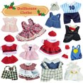 thumbnail image 4 of Christma Themed 1:12 Miniature Clothes Doll Wedding Attire Dress Bunny Sport Garment Dollhouse Accessories Toy Birthday Gift, 4 of 5