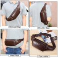 thumbnail image 3 of Italian Handmade Leather Waist Pack, 3 of 5