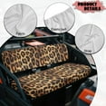 thumbnail image 6 of FKELYI Amber Leopard Print UTV Seat Covers Compatible with Polaris Ranger XP 1000 2017-2023 Dustproof ATV Bench Cover Backrest Protector UTV Interior Decor, 6 of 7