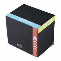 Plyometric Jump Box 3-in-1, 16/14/12 Inch, Cotton Plyo Box for Fitness
