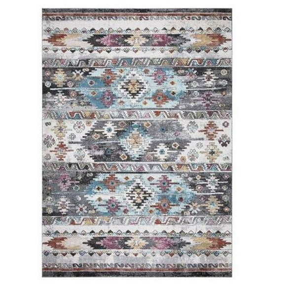 Concord Global Trading Concord Global Vintage Collection Boulder Multi Area Rug 7'10''x10'6" 8' x 10' Living Room