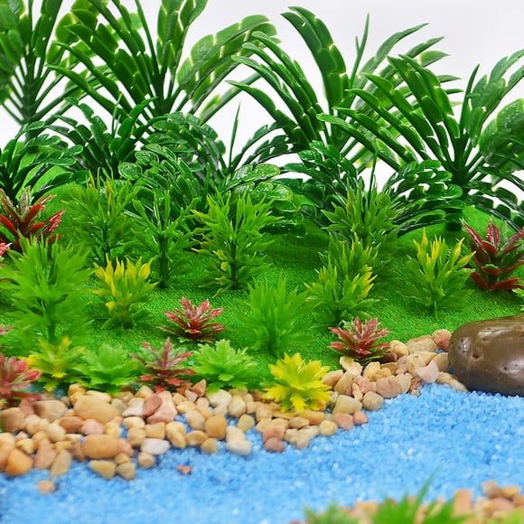 110 Uds. Modelo de plantas, árboles de juguete en miniatura, paisaje de tren, árboles de jardín de hadas, modelo de árboles de Diorama, paisaje, parque ferroviario, escena de jardín, arquitectura, mod