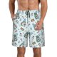 thumbnail image 1 of Balery Winter Wonderland Light Blue Traje de Baño Estilo Hawaiano para Hombre, Shorts de Secado Rápido con Bolsillos-X-Large, 1 of 6