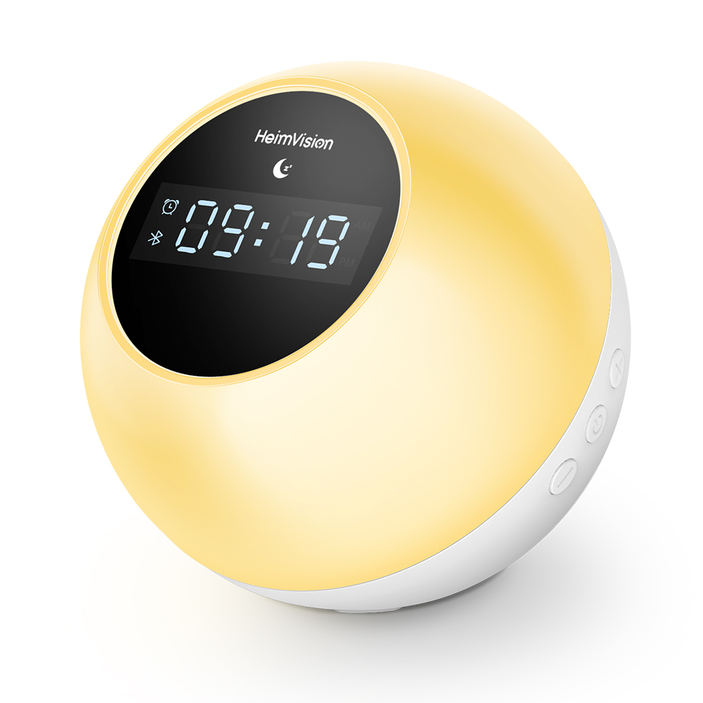 Heimvision A60C Sunrise Digital Alarm Clock with Snooze Sleep Aid, 7 Colors  Night Light Wake up Light  Music - Walmart.com