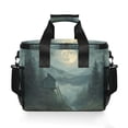 thumbnail image 7 of FORMRS Insulated Cooler Bag 24 Cans Capacity Soft Leakproof Lunch Box with Side Pockets, Forest House, 7 of 7