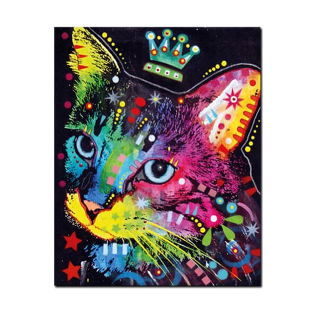 Pintura Al Animal de Decoración Del Arte de Pared de de Pintura Del Perro - 10 Patrones B Sunnimix Pintura al óleo de lienzo